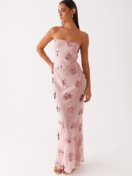 Peppermayo Dresses & Skirts - Peppermayo Sweet Escape Sequin Maxi Dress - Baby Pink